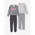 Lot de 2 pyjamas fille gris chin�