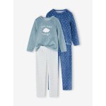 Lot de 2 pyjamas fille sur mon nuage en velours vert d'eau Lot de 2 pyjamas fille sur mon nuage en velours vert d'eau