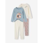 Lot 2 pyjamas gipsy fille lot bleu glacier / cru