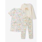 Lot de 2 pyjamas jungle fille �cru