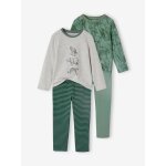 Lot de 2 pyjamas jungle garon vert