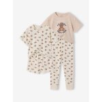 Lot 2 pyjamas ours court et long �cru