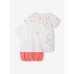 Lot de 2 pyjashorts bb corail fluo