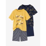 Lot de 2 pyjashorts dino garon marine
