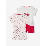 Lot de 2 pyjashorts fille lot ivoire