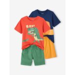Lot de 2 pyjashorts gar�on animaux multicolore