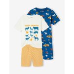 Lot 2 pyjashorts garon  la ferme bleu roi