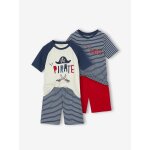Lot 2 pyjashorts garçon pirate bleu océan Lot 2 pyjashorts garçon pirate bleu océan