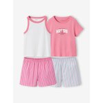 Lot 2 pyjashort manches courtes blanc