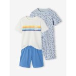 Lot 2 pyjashorts surf bleu ciel