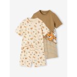 Lot de 2 pyjashorts tigre garon kaki