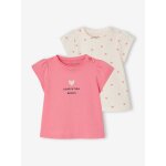 Lot 2 t - shirt b�b� fille fantaisie rose