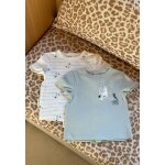 Lot de 2 t - shirts bb manches courtes kimi ecru