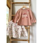 Lot de 2 t - shirts b�b� manches longues aim�e rose