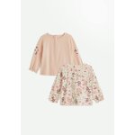 Lot de 2 t - shirts b�b� manches longues manouk rose