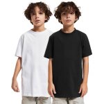 Lot 2 t - shirts coton basic blanc / noir
