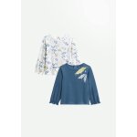 Lot de 2 t - shirts enfant manches longues bianca bleu