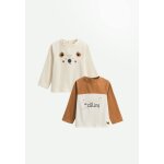 Lot de 2 t - shirts enfant manches longues constellation camel