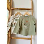 Lot de 2 t - shirts enfant manches longues ginkgo vert