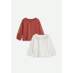 Lot de 2 t - shirts enfant manches longues harmony rose