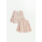 Lot de 2 t - shirts enfant manches longues manouk rose