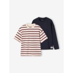 Lot de 2 t - shirts gar�on �cru