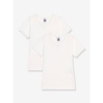 Lot 2 t - shirts manches courtes blanc