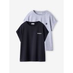 Lot de 2 t - shirts manches courtes fille anthracite