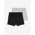 Lot de 2 shorts fille à porter sous robe lot noir Lot de 2 shorts fille à porter sous robe lot noir