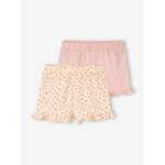 Lot 2 short � volants �cru