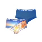 Lot de 2 shortys romantic cities bleu bleu / blanc