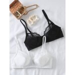 Lot de 2 soutiens - gorge en dentelle grossesse et allaitement blanc