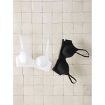 Lot 2 soutiens - gorge de grossesse avec armatures en coton biologique * blanc