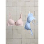 Lot de 2 soutiens - gorge de grossesse avec armatures en coton biologique * rose