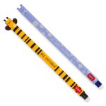 Lot de 2 stylos À encre gel effaçable - hippo et bee multicolore Lot de 2 stylos À encre gel effaçable - hippo et bee multicolore
