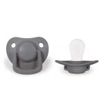 Lot de 2 sucettes anatomique en silicone gris