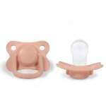 Lot de 2 sucettes anatomique en silicone p�che