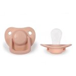 Lot de 2 sucettes anatomique en silicone p�che