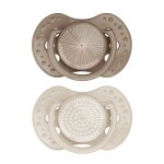 Lot de 2 sucettes dynamique lovi harmony beige