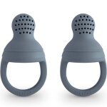 Lot de 2 sucette grignoteuses gris