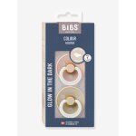 Lot 2 sucettes nuit 0 - 6 mois blush