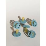 Lot de 2 sucettes - t�tines boh�me, taille 2 de 6 � 18 mois bleu ciel + bleu lagon