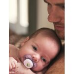 Lot de 2 sucettes ultra douces 1er �ge mauve