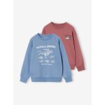 Lot de 2 sweats cool and fun terracotta