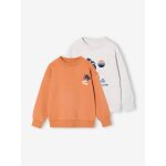 Lot de 2 sweats cool and fun tomette