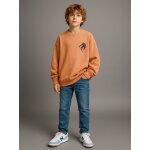 Lot 2 de sweats gar�on unis col rond caramel