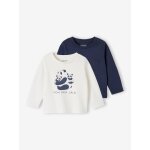 Lot de 2 tee - shirts bb manches longues cru