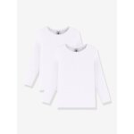 Lot de 2 tee - shirts manches longues blancs blanc