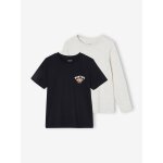 Lot de 2 tee - shirts sport garçon noir Lot de 2 tee - shirts sport garçon noir