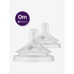 Lot de 2 t�tines philips avent natural response, 5 d�bits au choix transparent